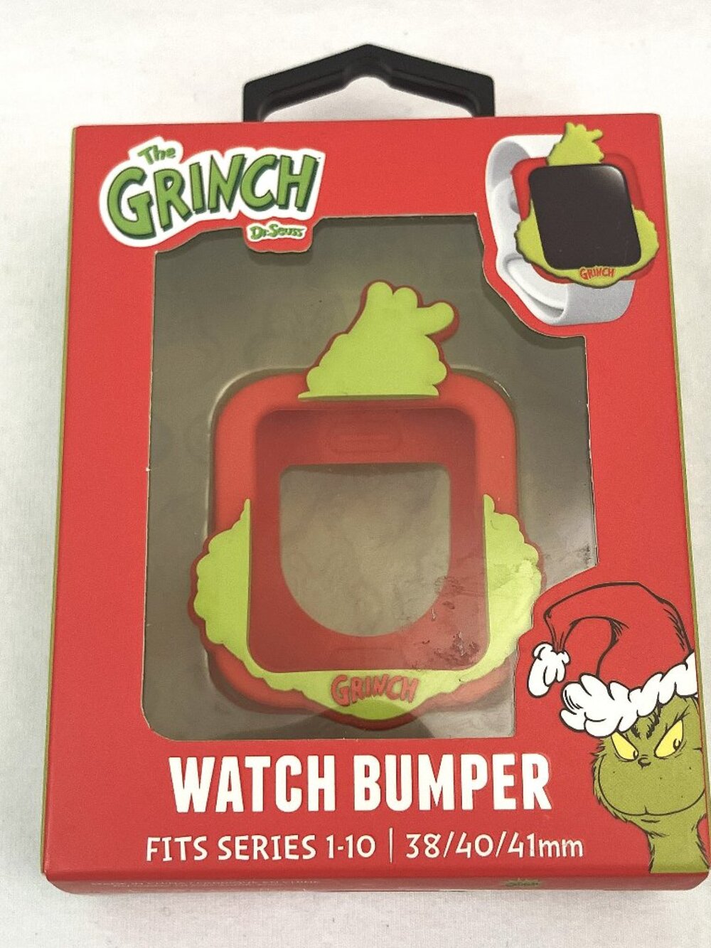 CultureFly The Grinch Face Apple Watch Bumper Case (Series 1-10)